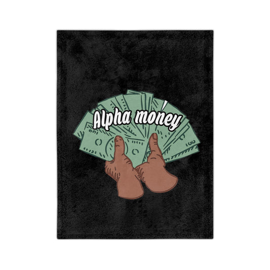 Alpha Money Velveteen Microfiber Blanket (3 sizes)