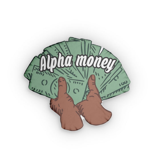 Alpha Money Shaped Pillow (4 sizes)